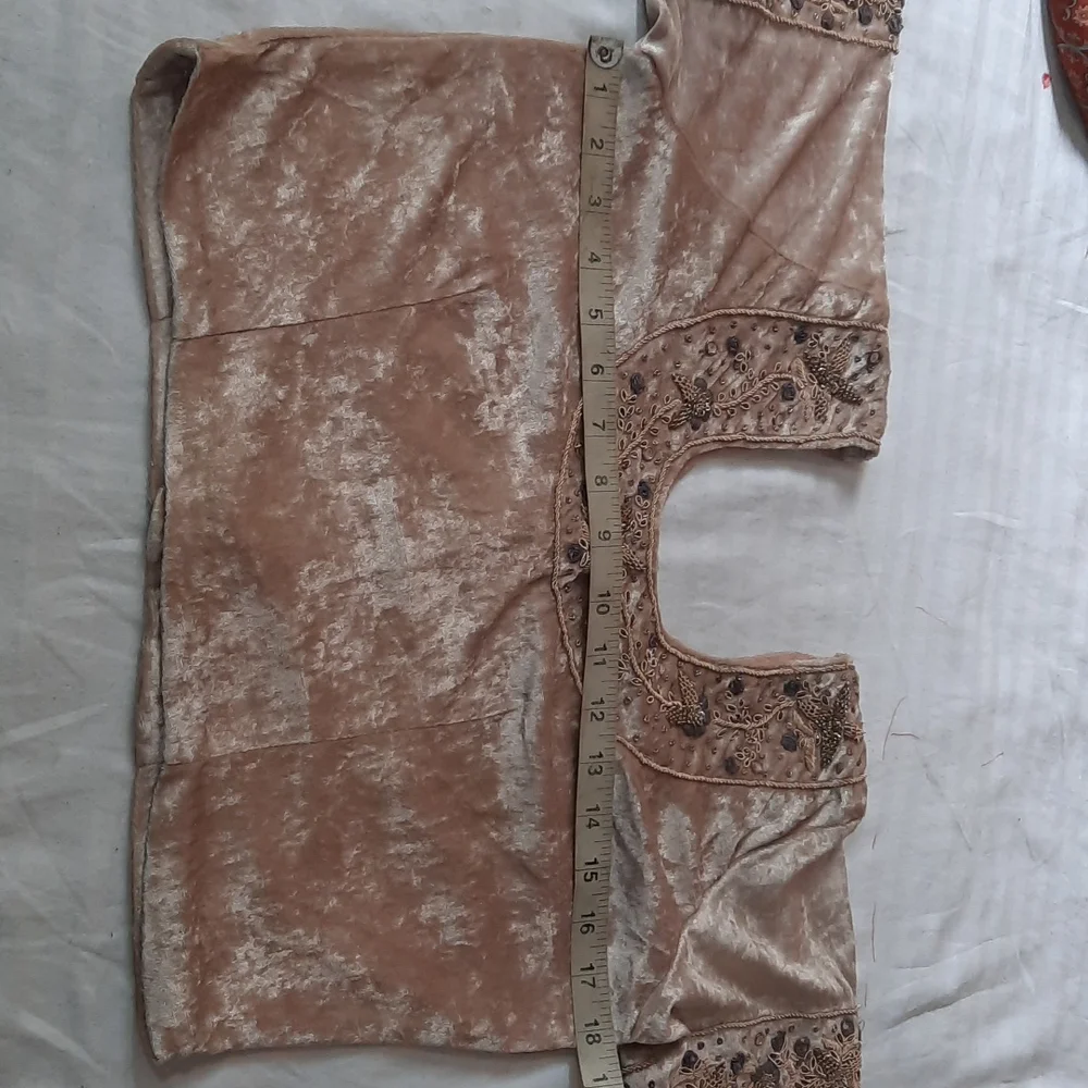 Zardosi work Valvet blouse - Picture 3 of 7